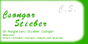 csongor stieber business card